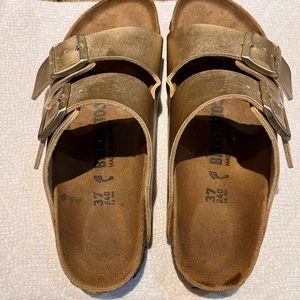 Birkenstock, Gold, Size 37 sandals